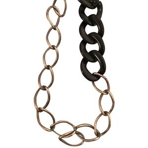 Yochi NY Silvertone Chunky Necklace